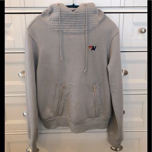 Light gray aviator nation ninja hoodie